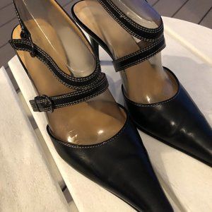 Anne Klein leather womens heels